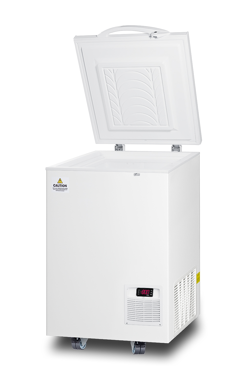 -86 C capable ultra low chest freezer for laboratory and life science storage